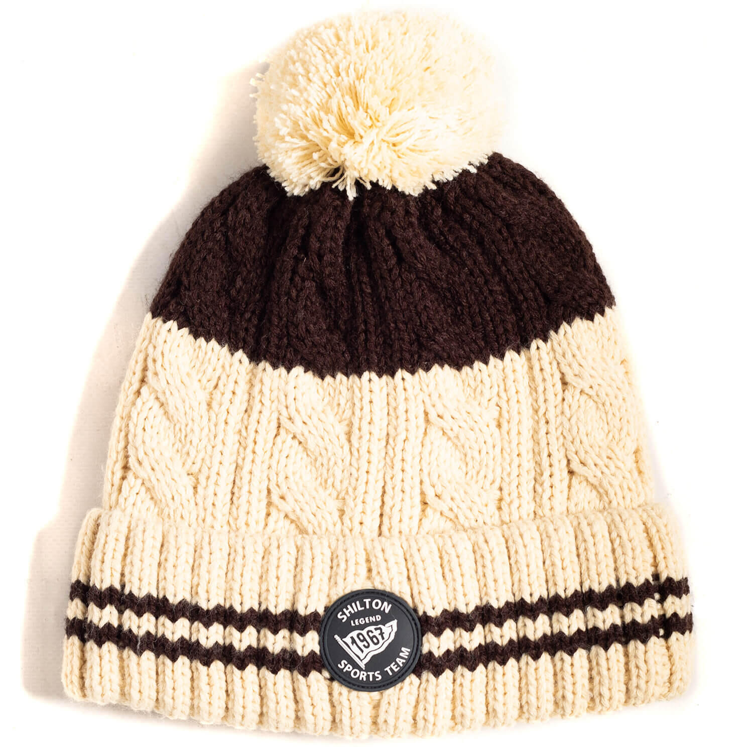 Bonnet bicolore POMPON homme 2/2
