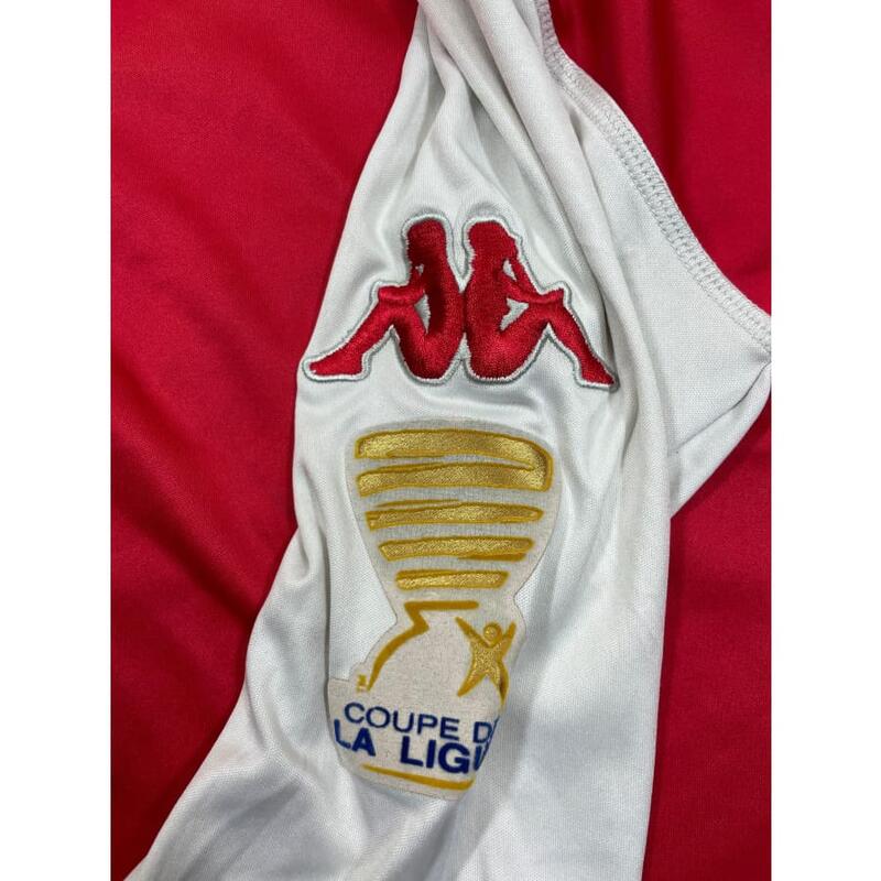 Reconditionné - Maillot foot vintage  Stade de Reims #25 Weber coupe de la ligue