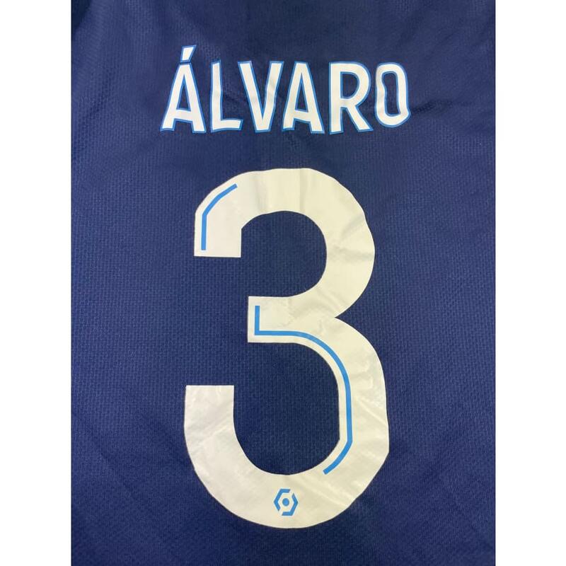 Reconditionné - Maillot foot vintage  Olympique de Marseille #3 Alvaro saison 20