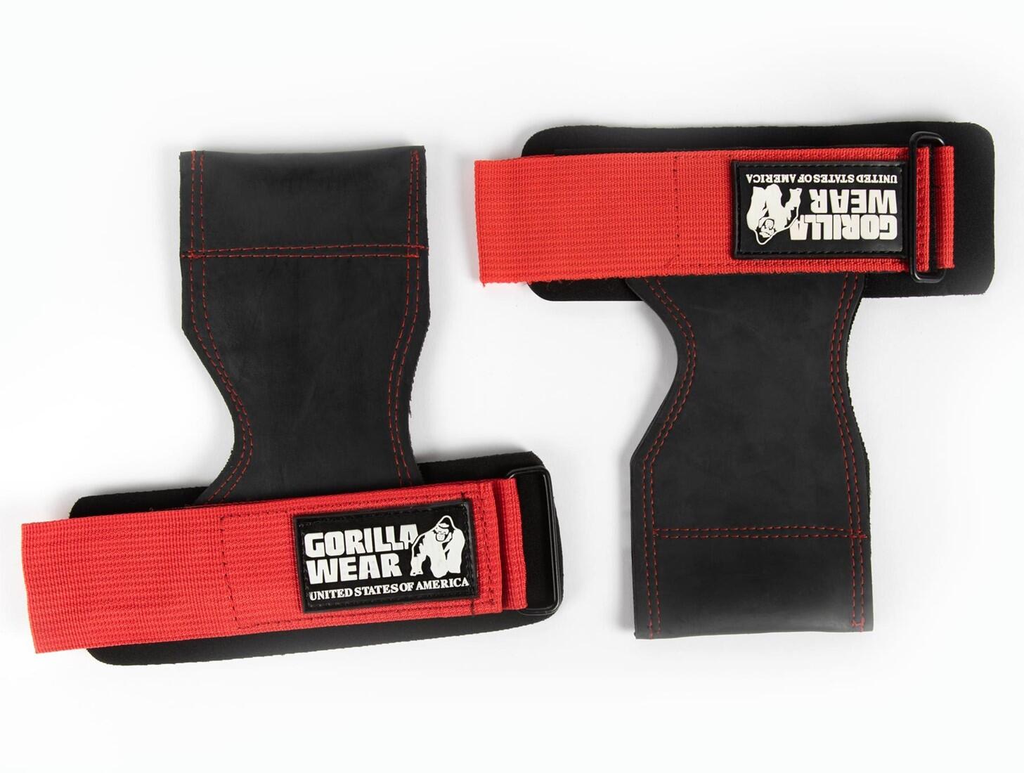 GORILLA WEAR Punhos de elevação - Preto/Vermelho