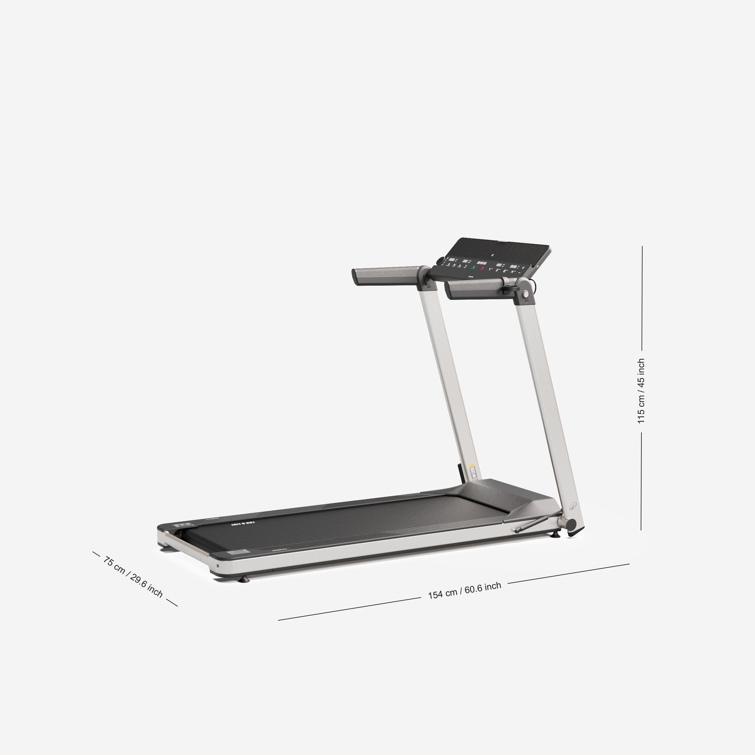 Tweedehands Opvouwbare loopband 14 km/u Compact Run100 2/5