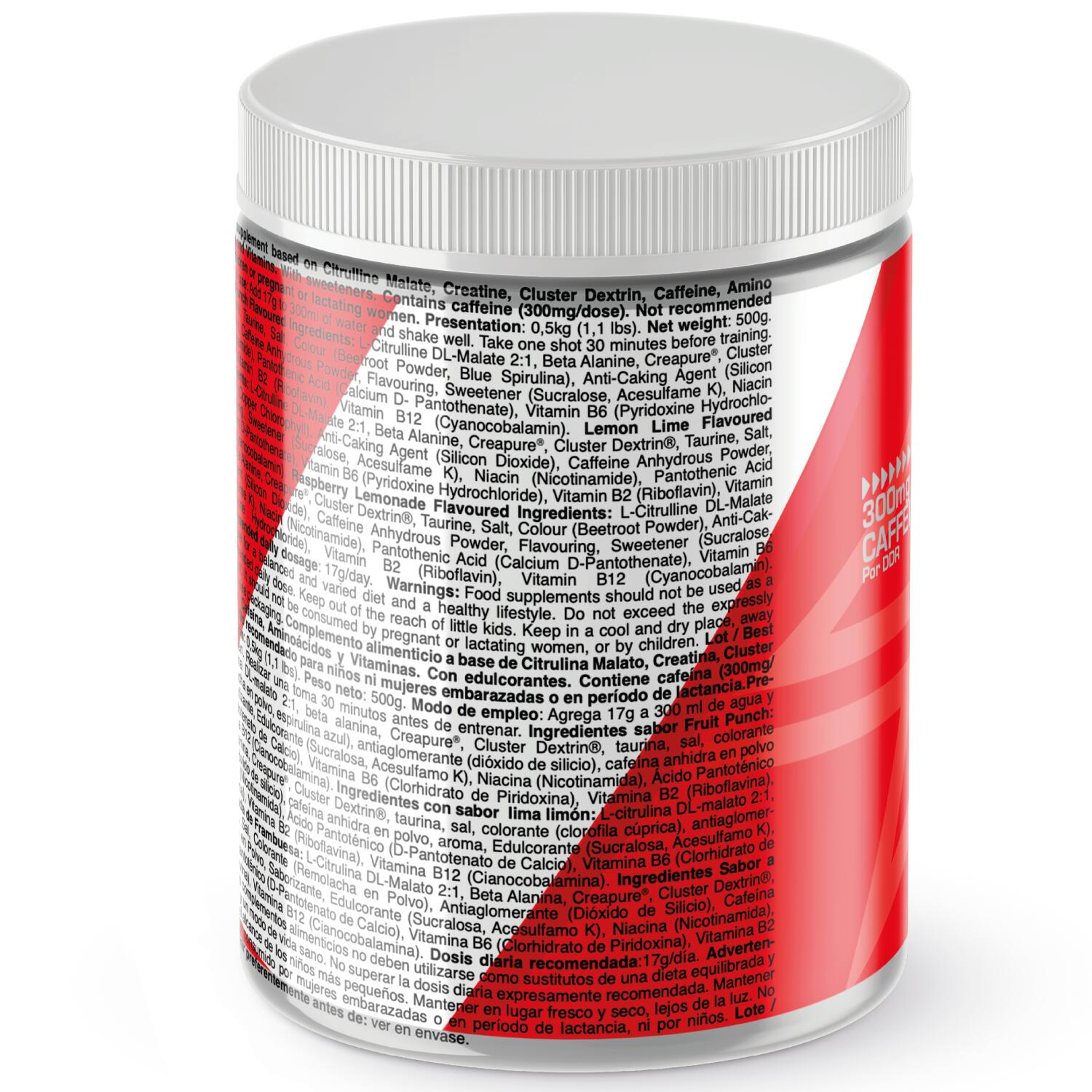 Pre Workout XPLOSION   500gr  Sabor Raspberry Lemonade 3/6