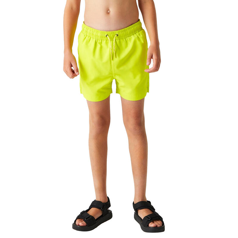 Short De Bain SKANDER Enfant (Jaune Verdâtre)