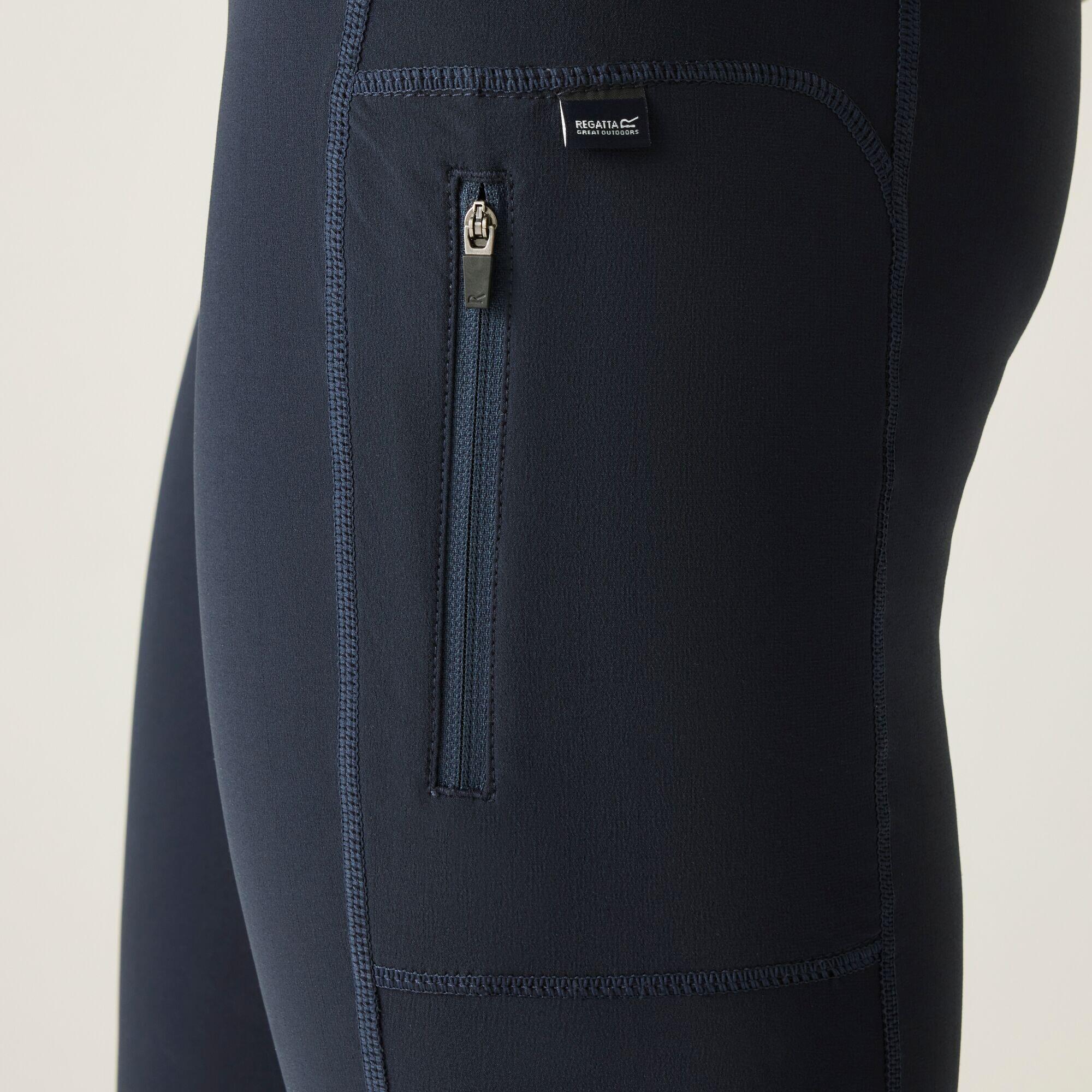 Legging Hiking Dames High Waistband Stretchy 4/5