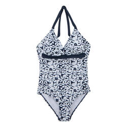 Maillot De Bain 1 Pièce FLAVIA Femme (Bleu Marine / Blanc)