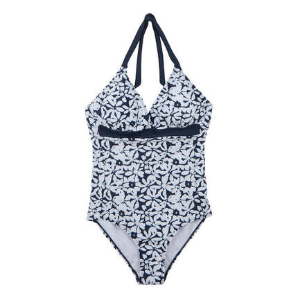 Maillot De Bain 1 Pièce FLAVIA Femme (Bleu Marine / Blanc)
