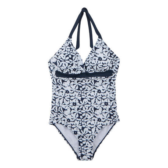 Maillot De Bain 1 Pièce FLAVIA Femme (Bleu Marine / Blanc)