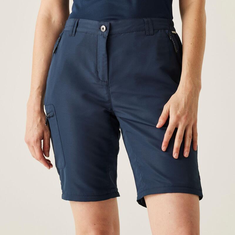 Pantalon modulable randonnée - Chaska gris femme