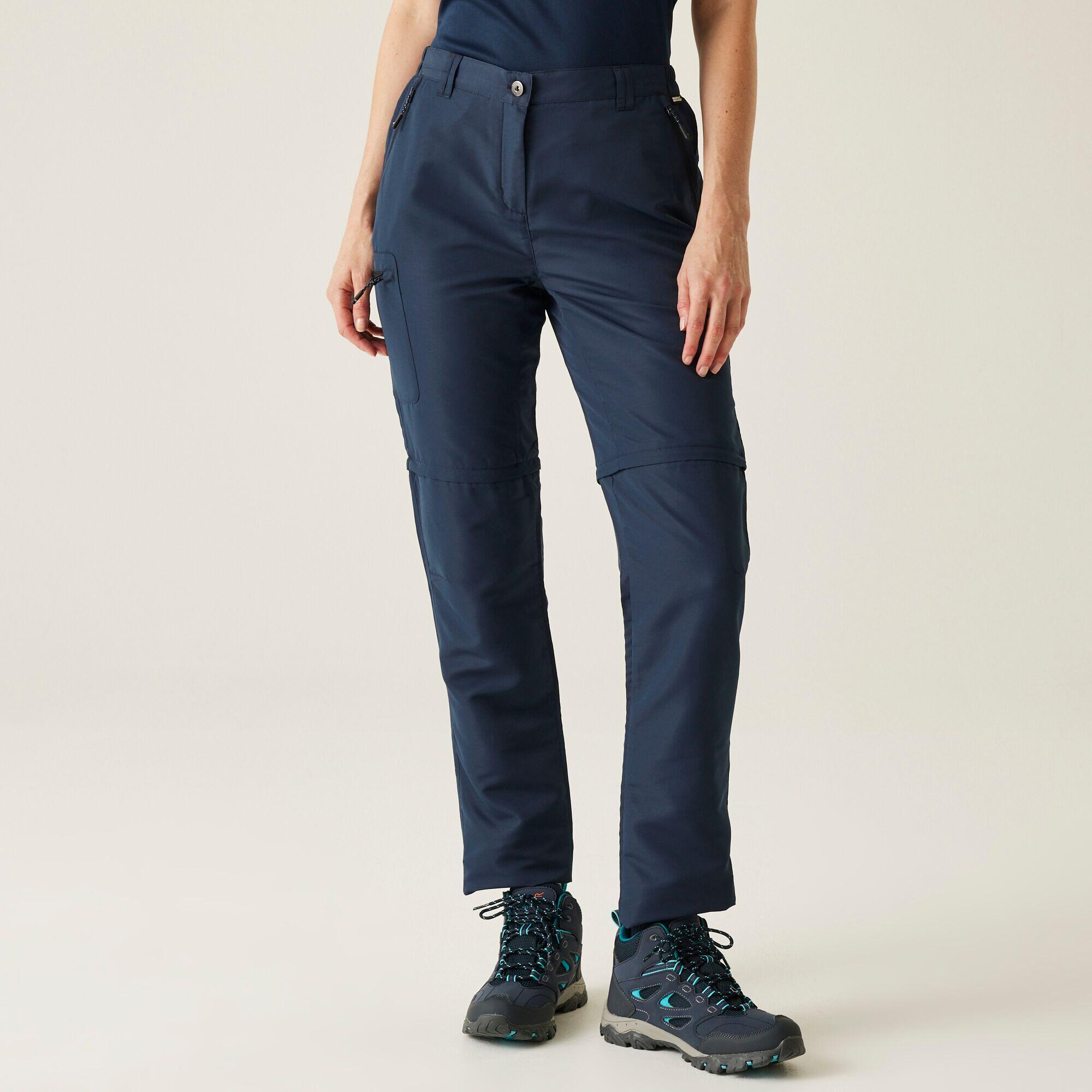 Regatta - Pantalon Modulable Randonnée - Chaska Femme - Pantalon Modulable - Bleu - Decathlon
