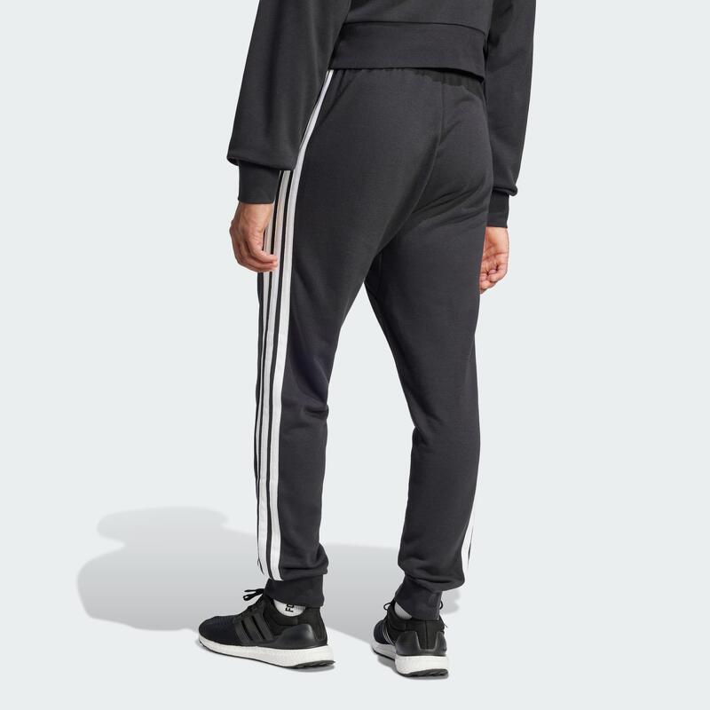 Pantaloni din material plușat Essential cu 3 dungi