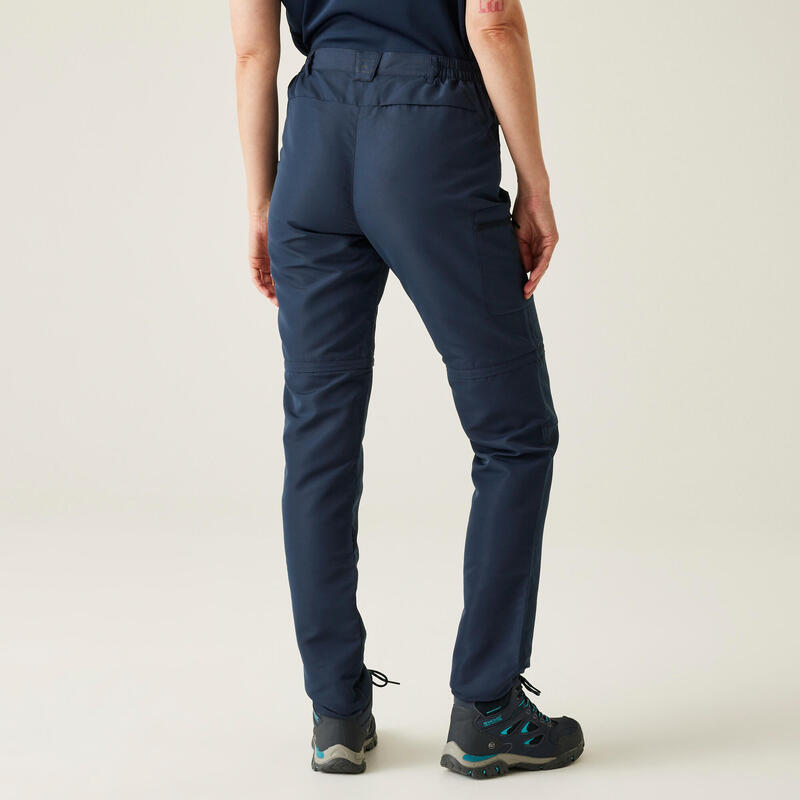 Pantalon modulable randonnée - Chaska gris femme