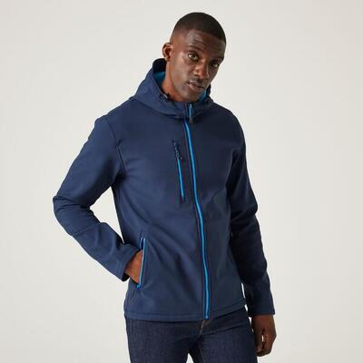 Jas hiking heren oranje ritsdetails nagate