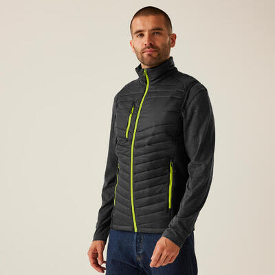 Jas hiking heren geïsoleerd stretchy bodywarmer