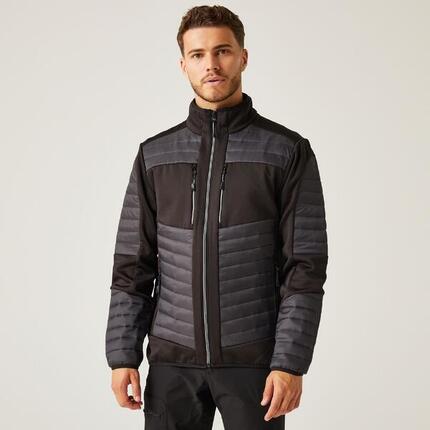 Erwachsene Jacke - E-Volve Thermal Hybrid, grau und schwarz