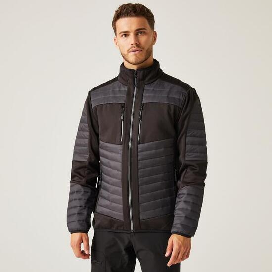 Erwachsene Jacke - E-Volve Thermal Hybrid, grau und schwarz