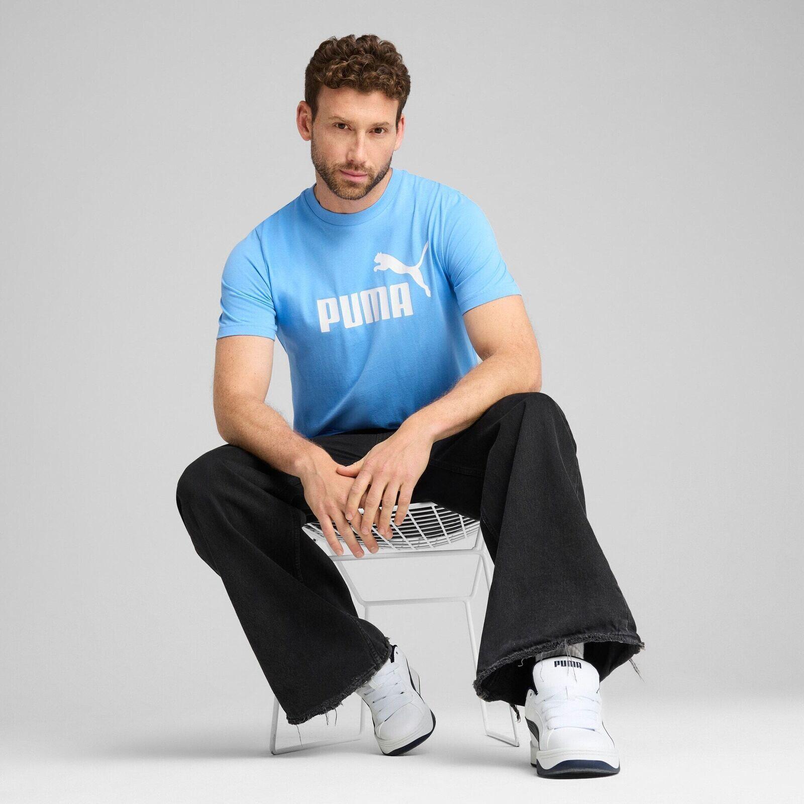 T-shirt Puma Ess No. 1 Logo Tee S, Bleu, Hommes 3/5