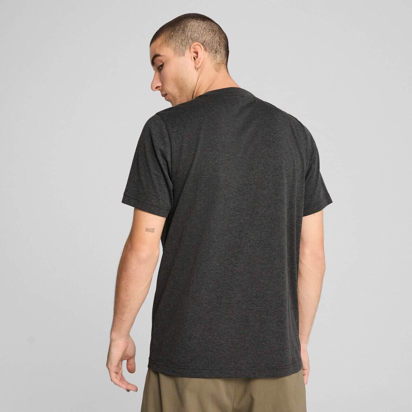 T-shirt Puma Ess No. 1 Logo Heather Tee, Noir, Hommes 2/5