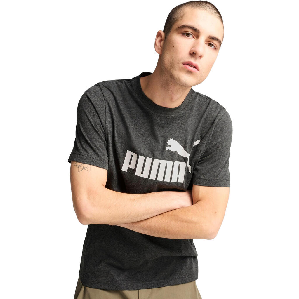 тениска Puma Ess No. 1 Logo Heather Tee, Черен, Мъже