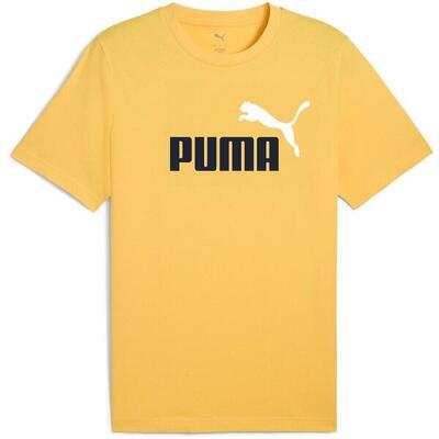 T-shirt puma ess 2 color no. 1 logo tee. geel. mannen