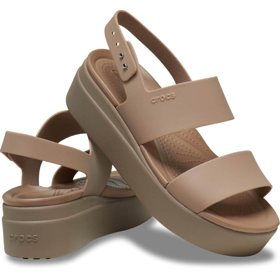 Sandały dmaskie Crocs BROOKLYN LOW WEDGE