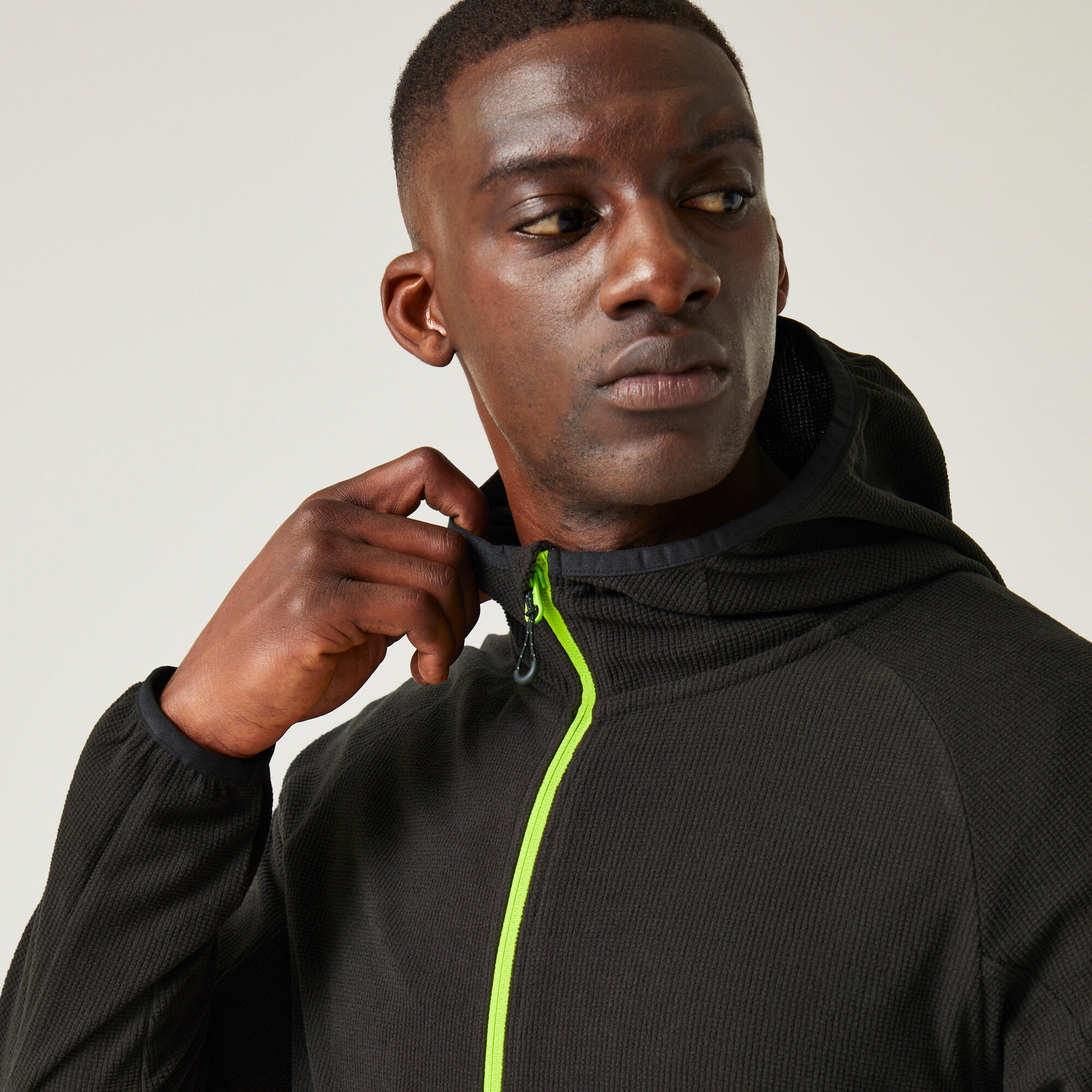 Mens Nagate Full Zip Hooded Fleece 4/5