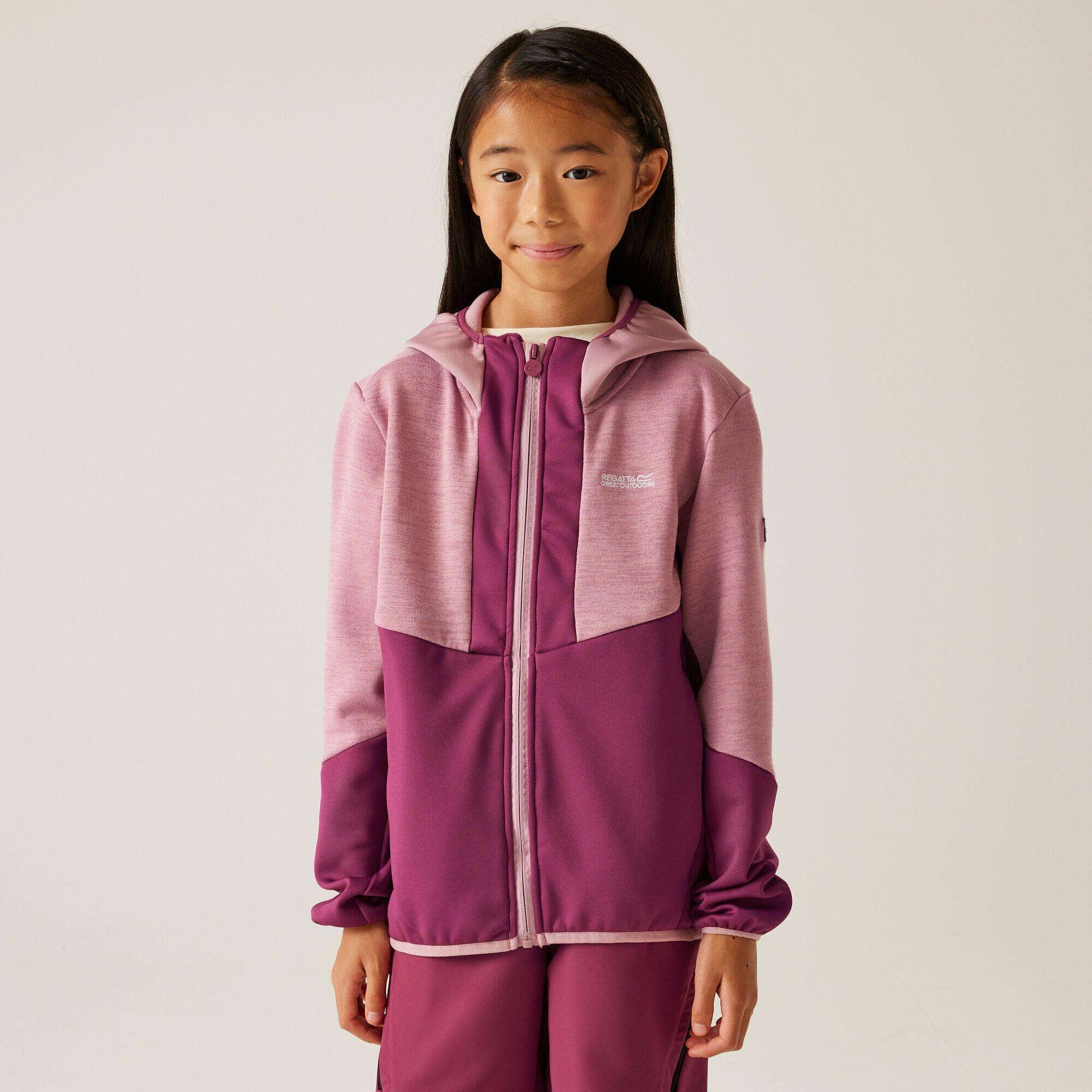 REGATTA Fleece Hiking Kinderen Hooded Zip Closure Dissolver X