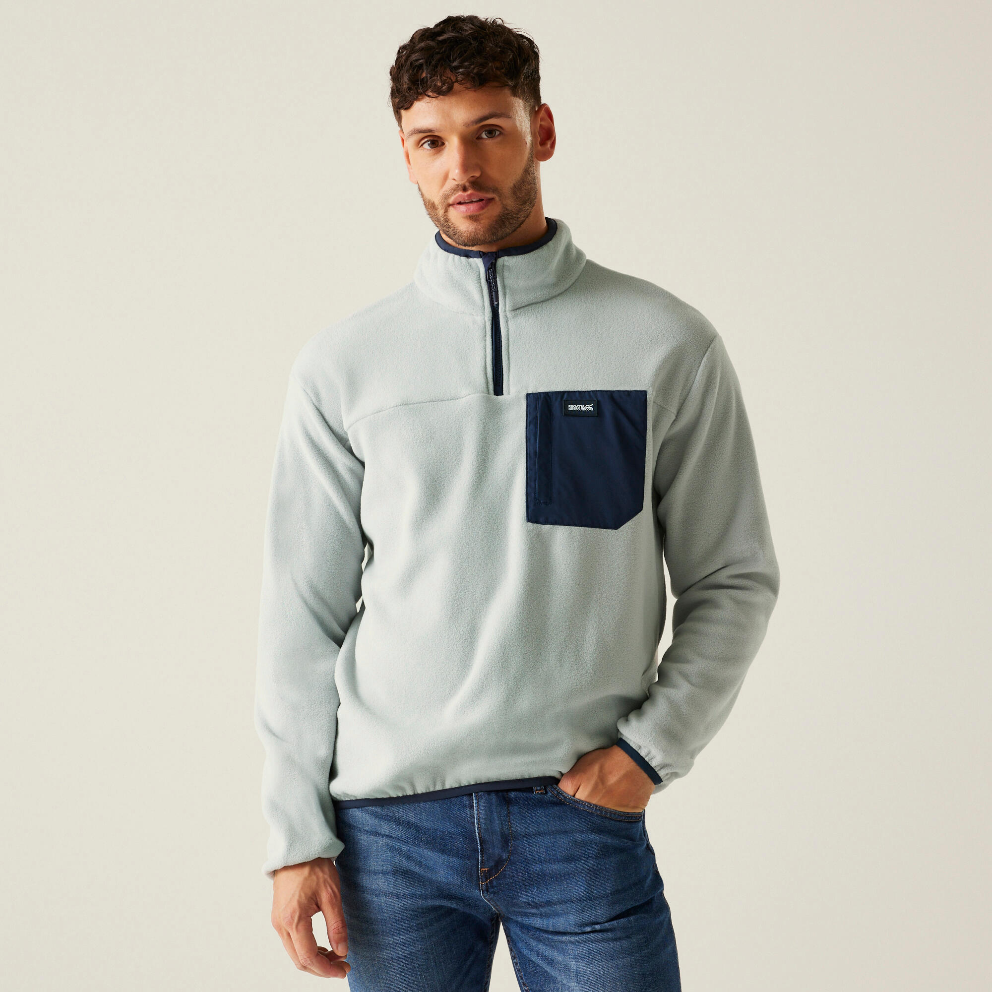 REGATTA Fleece Hiking Heren Halve Rits Frankie