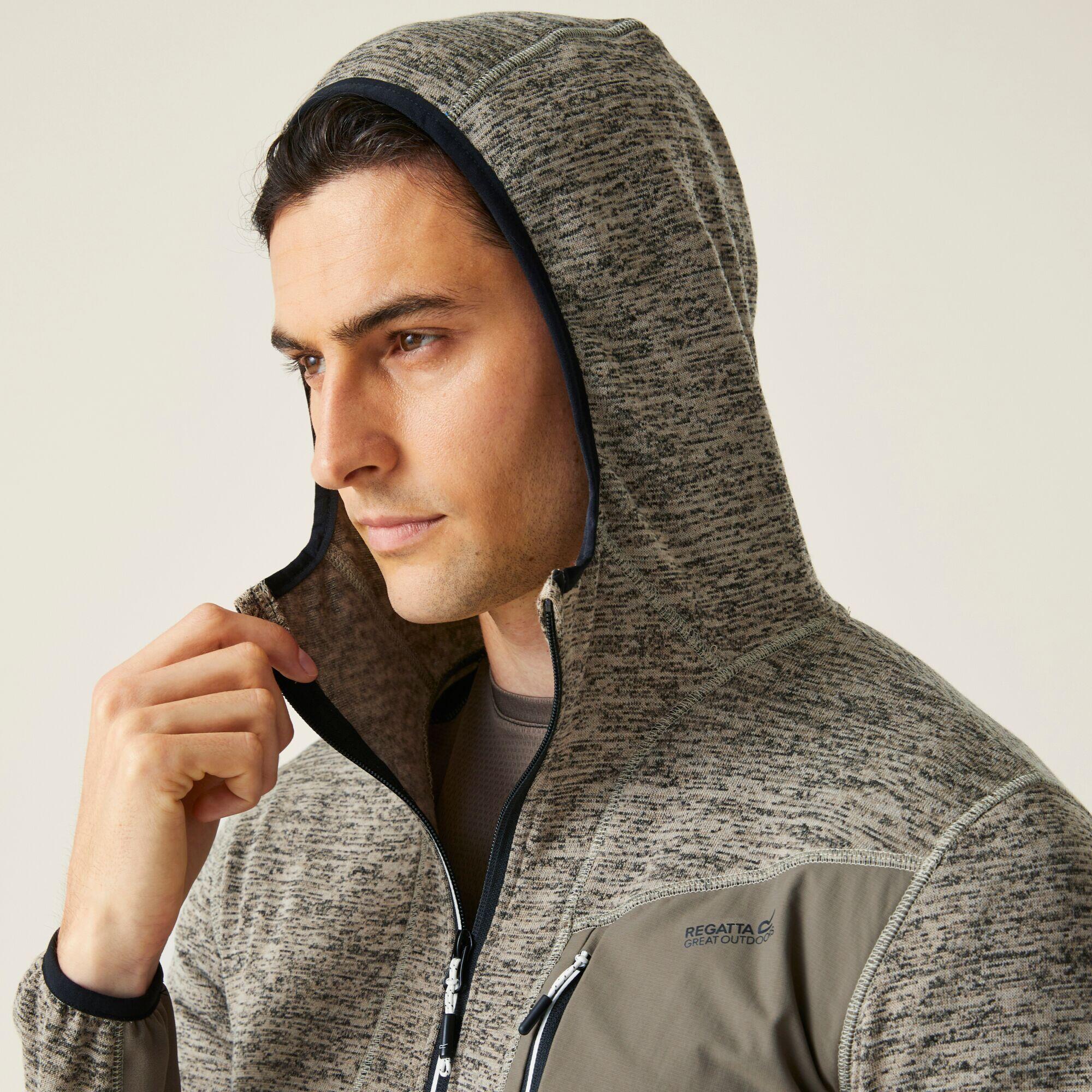 Fleece Hiking Heren Hooded Design Orange Zippers REGATTA Decathlon