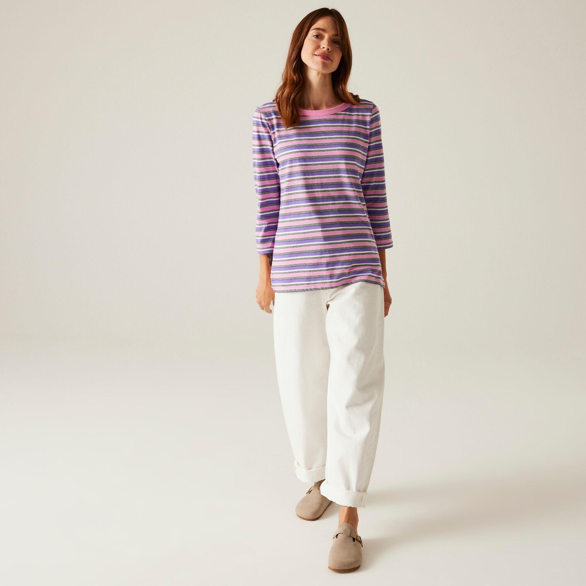 Camiseta mujer manga larga cuello blanco Regatta Bayletta Tee II 3/7