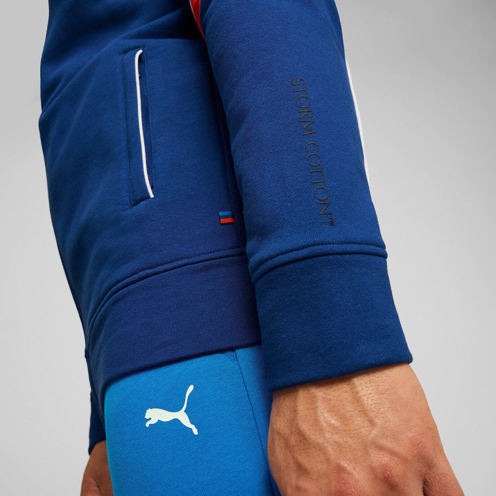 Veste Puma Bmw Mms Mt7 Sweat Jacket, Bleu, Hommes 5/5