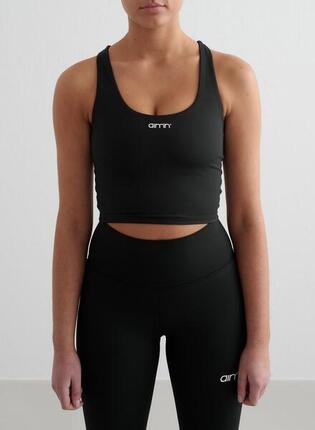 Dames Yoga Sportbeha Vochtafvoerend Kruis Rug Bralette Zwart