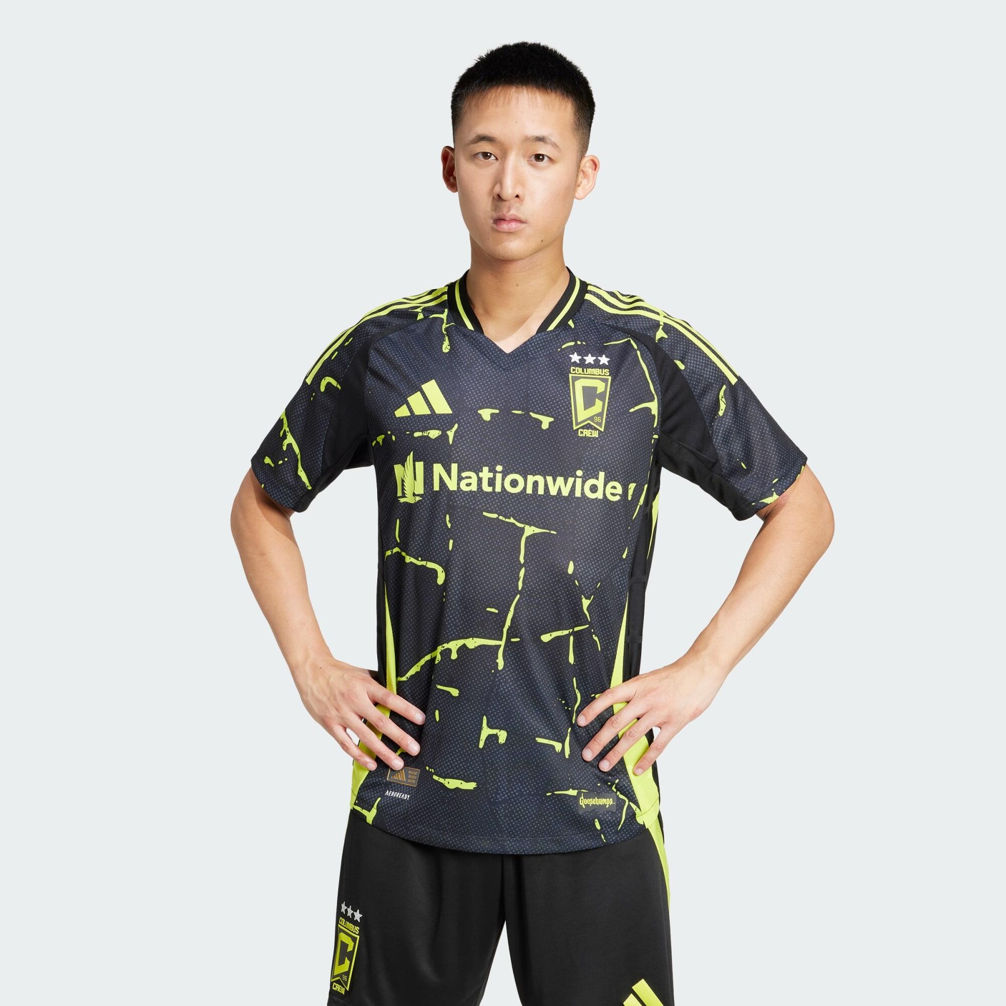 Adidas - Maillot Extérieur Columbus Crew 25/26 Authentique - Maillot Manches Courtes - Noir - 48 Xl - Decathlon