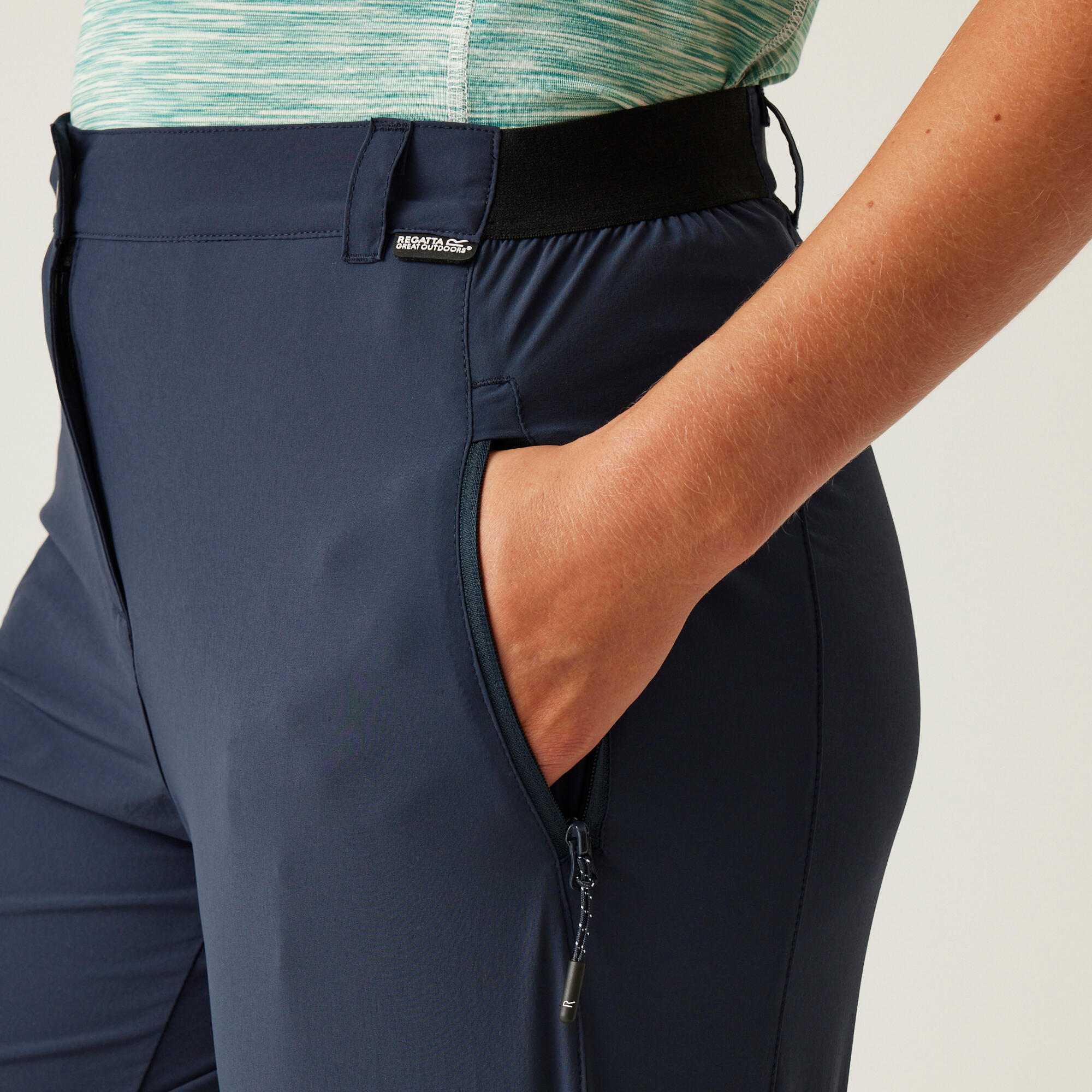 WILLIT Golfbroek voor dames, stretch, wandelbroek, sneldrogend, lichte