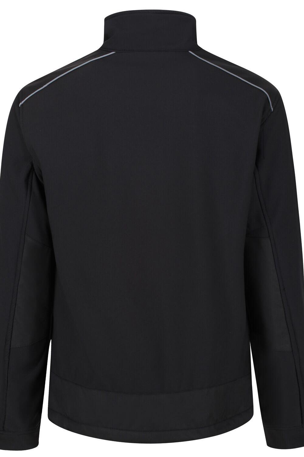 Herren Wandern Jacke - Sandstorm Softshell, schwarz 5/5