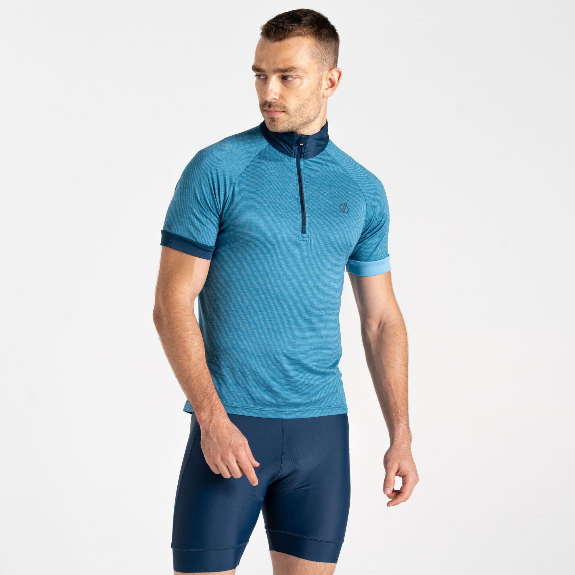 Dare 2b - T-shirt Manches Courtes Randonnée - Pedal It Out Ii Homme - Veste - Bleu|turquoise - Decathlon