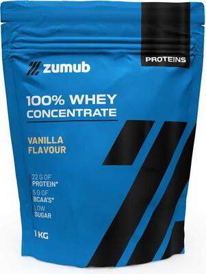 Zumub 100% whey concentrate 1kg - vanille