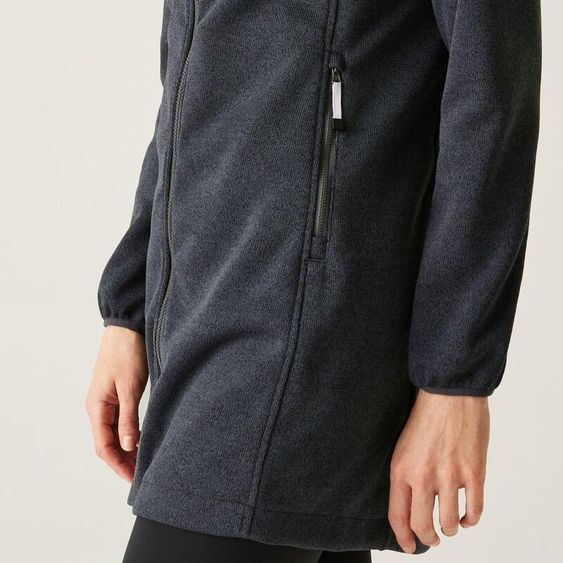 Fleece Dames Met Capuchon Voor Wandelen