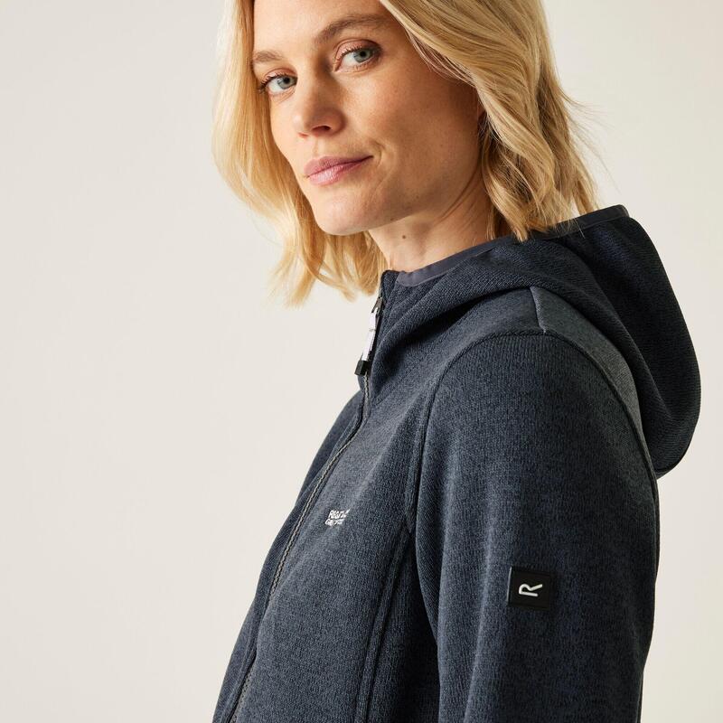 Fleece Dames Met Capuchon Voor Wandelen