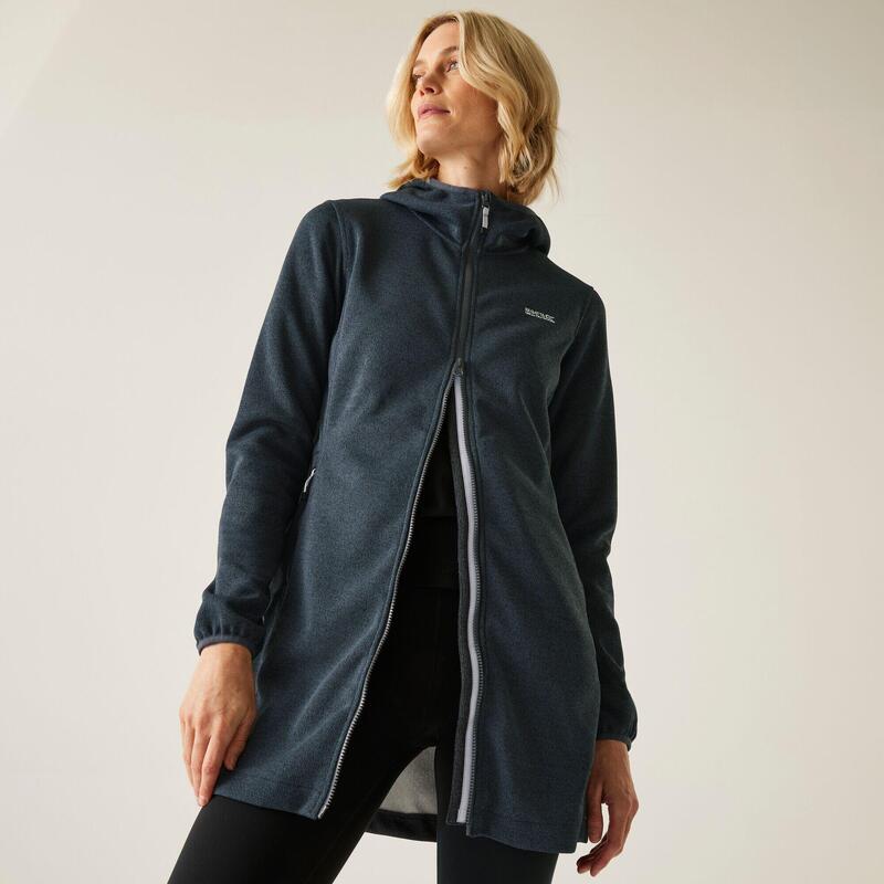 Fleece Dames Met Capuchon Voor Wandelen