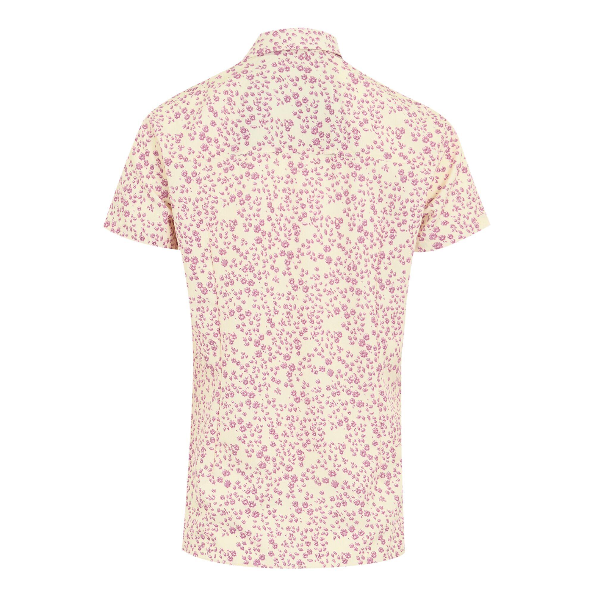 T-shirt Korte Mouwen Hiking Dames Korte Mouwen Button-up Front 6/6