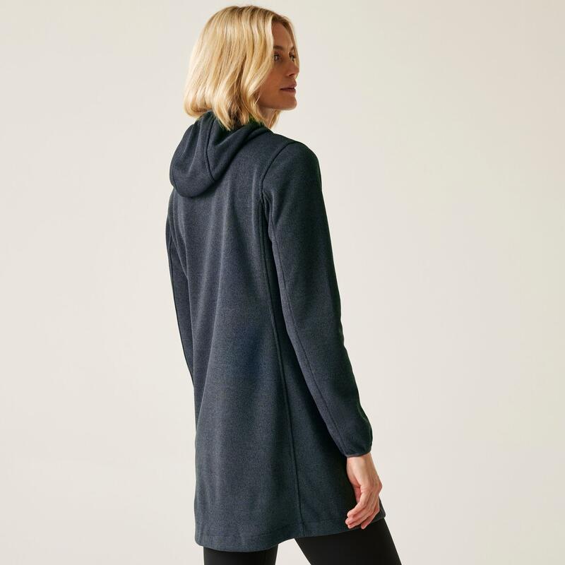 Fleece Dames Met Capuchon Voor Wandelen