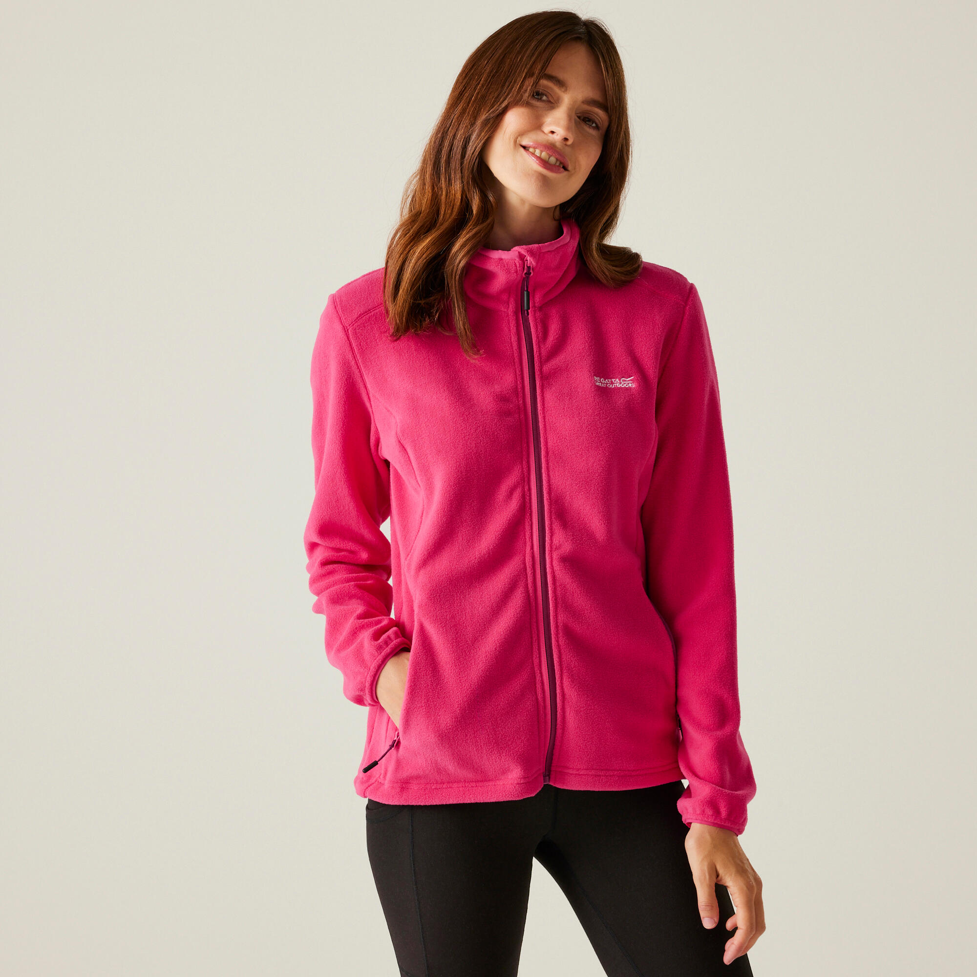 REGATTA Fleece Wandelen Dames Hoge Kraag Ritszakken Floreo Iv
