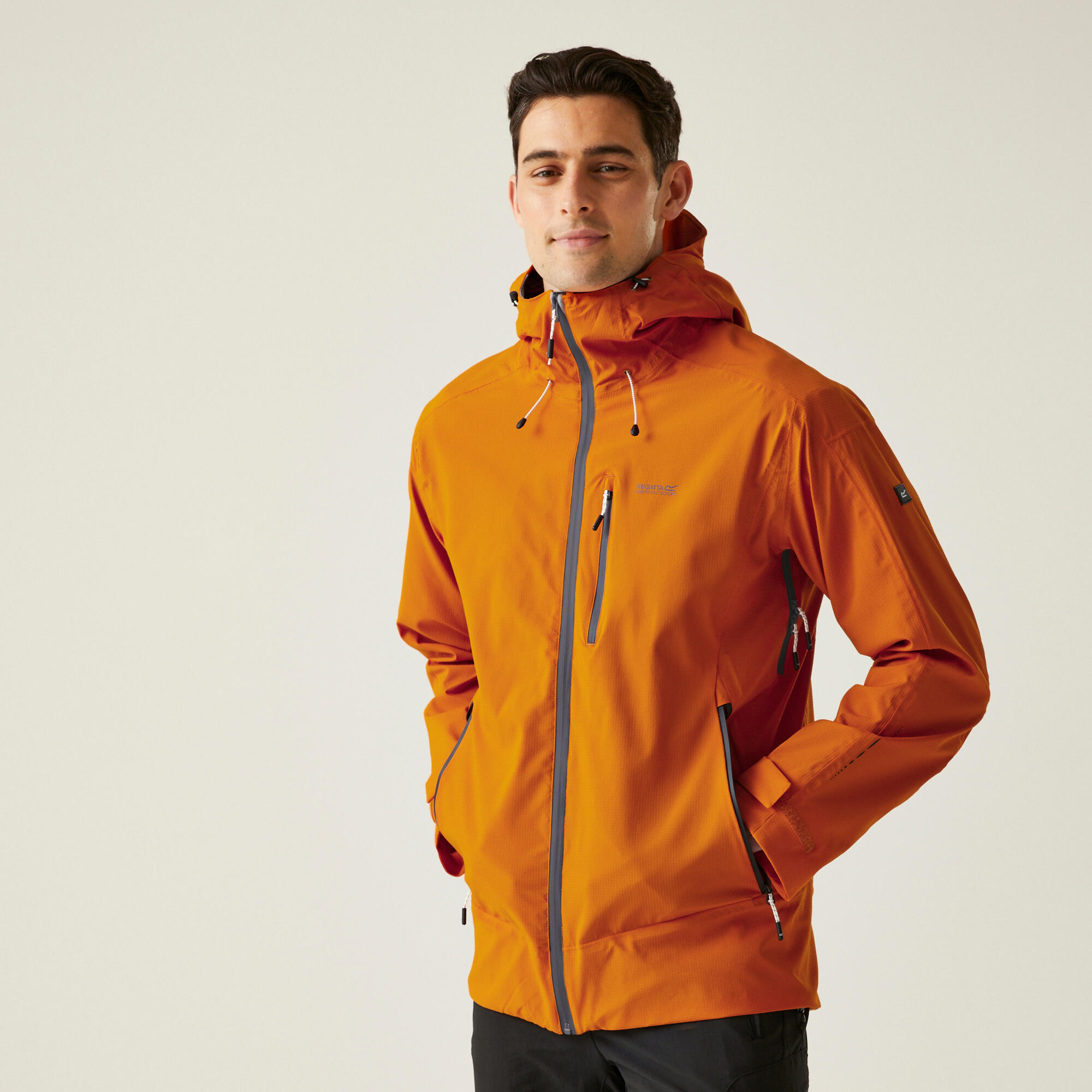 REGATTA Herren Wandern Jacke wasserdicht, atmungsaktiv, leicht - Okara, blau