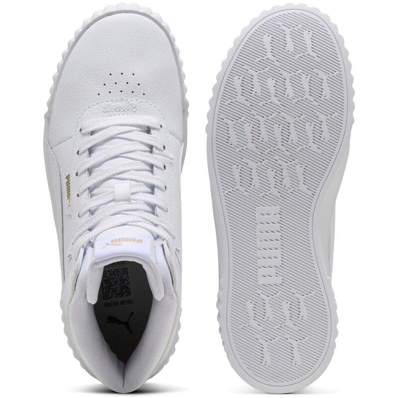 Pantofi sport femei Puma Carina 3.0 Mid, Alb