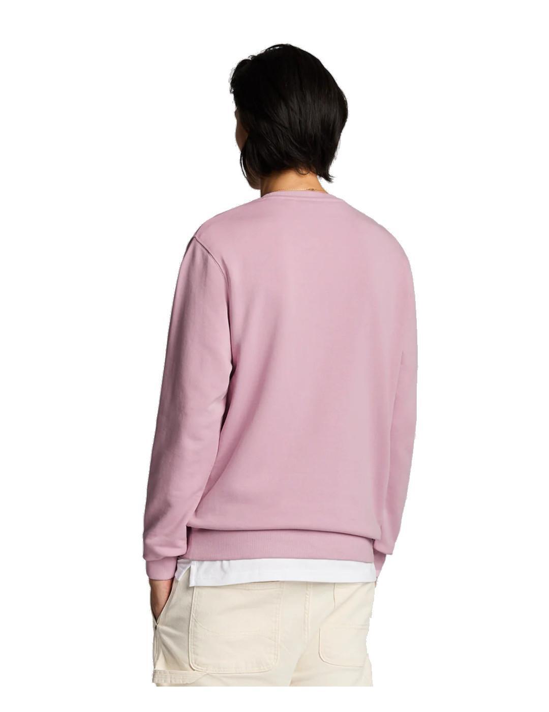 Sweatshirts polaires pour hommes Lyle & Scott Col rond Rose 4/5