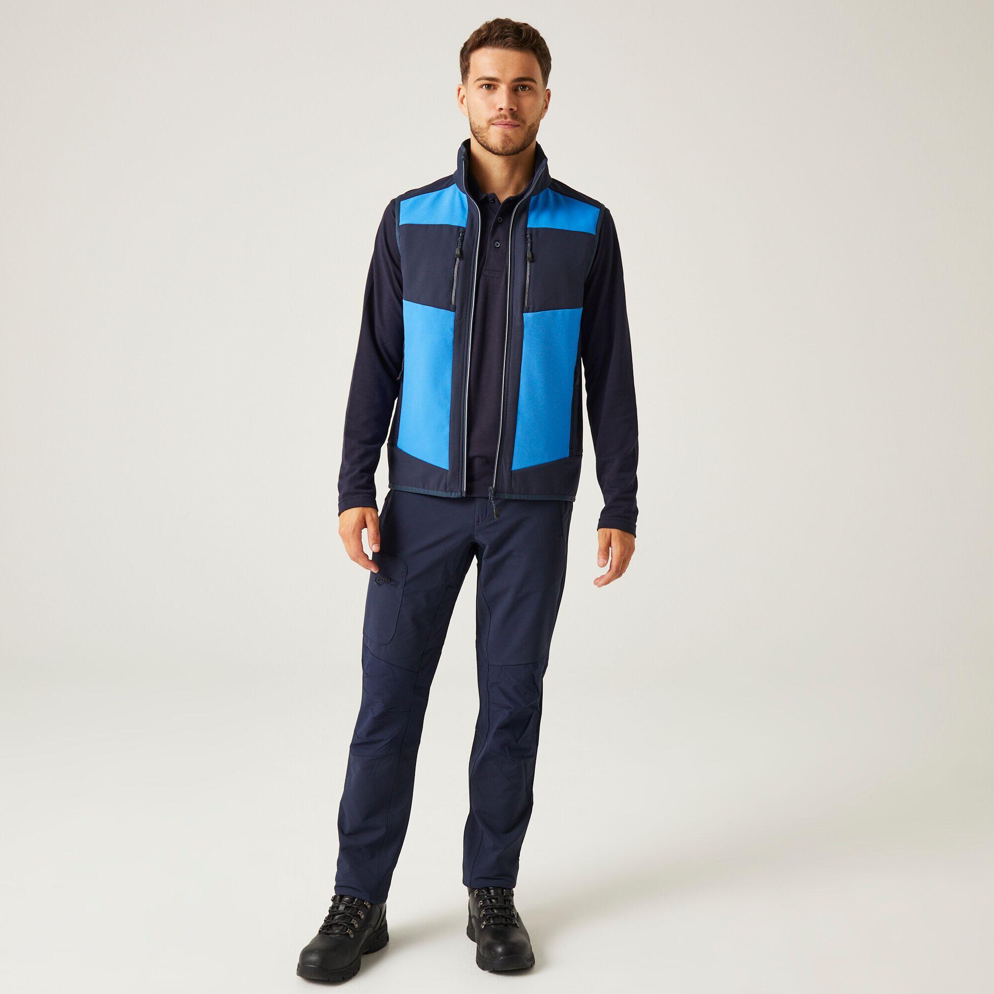 Jas Volwassenen Stretch Softshell Wind- En Waterdicht Hybrid Bodywarmer 3/6
