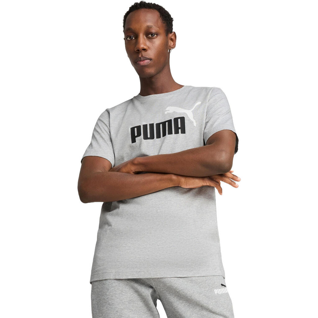 тениска Puma Ess 2 Color No. 1 Logo Tee, Сив, Мъже