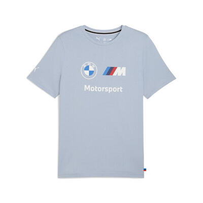 Bmw m motorsport essentials t-shirt met logo voor heren puma blue wash