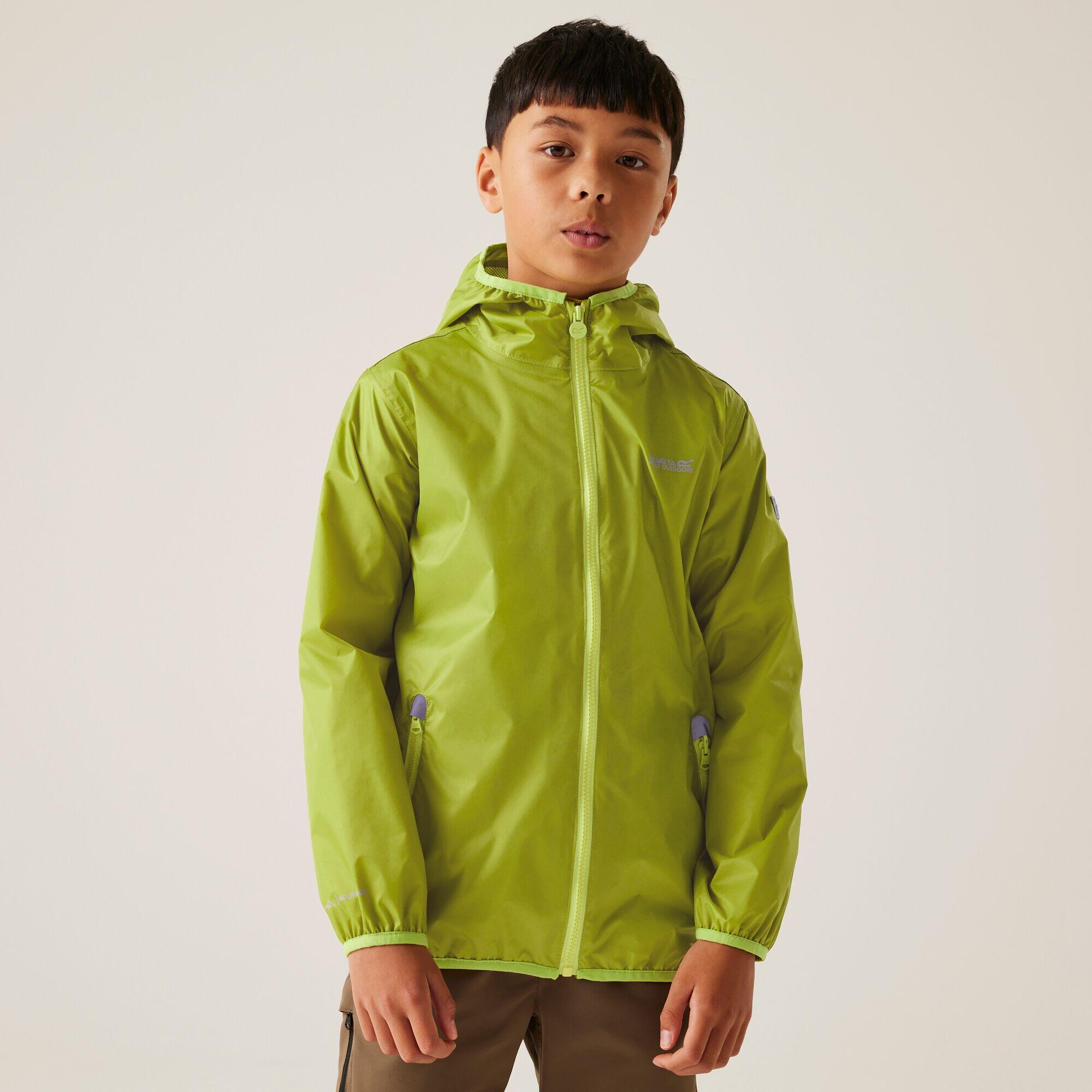 Veste Imperméable Regatta Pack It III Pour Enfant, Taille 13-15 Ans. Un Mix De Couleurs Flashy : Zeste, Citron Vert Et Rose Vif. Pratique, Légère, Et Elle Se Range Facilement. Neuve Avec étiquettes !