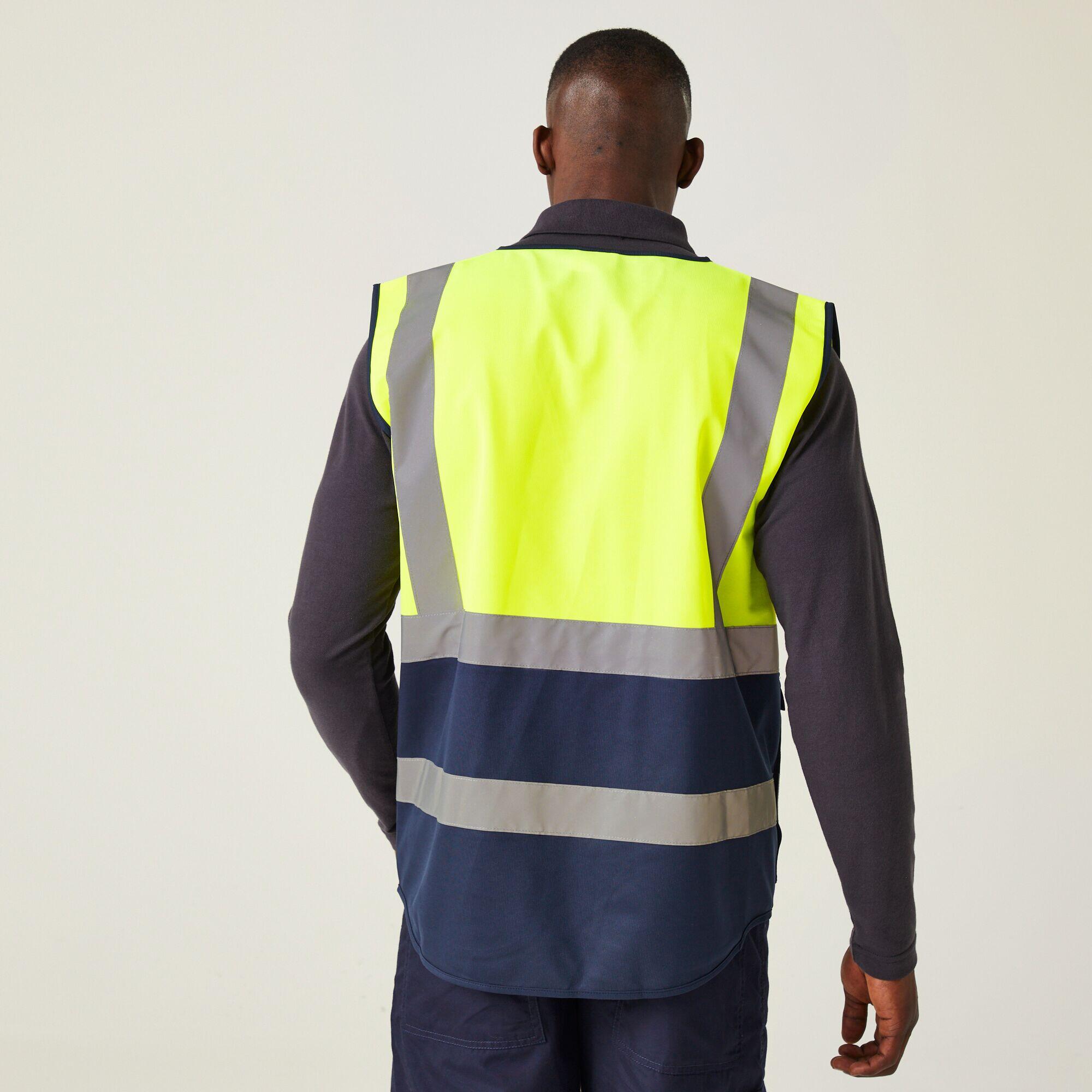 T-shirt Korte Mouwen Hiking Heren Reflecterende Strips Meerdere Zakjes 2/7